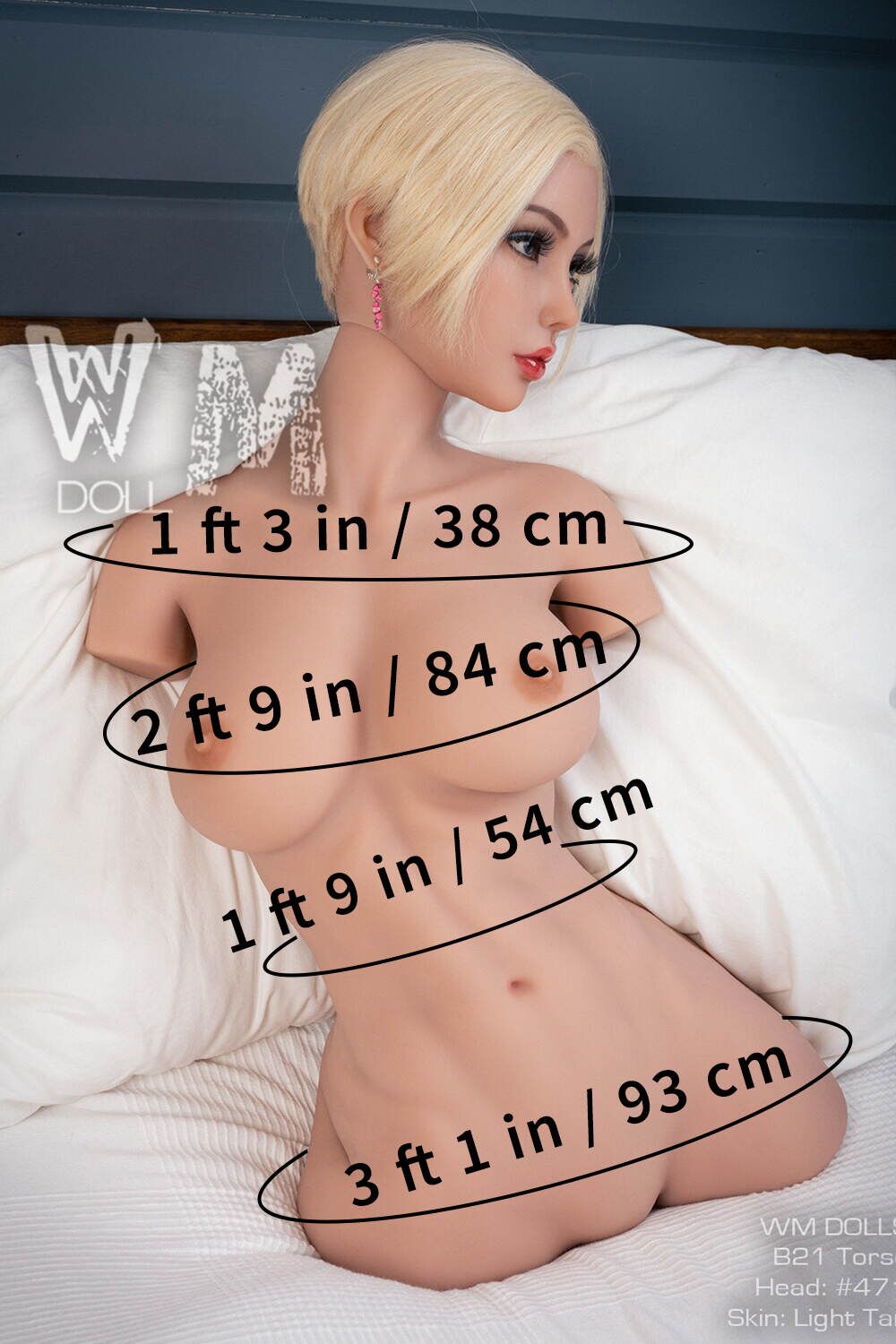 82cm 2ft8 E cup Torso TPE Sex Puppe Ella Finn RosemaryDoll 