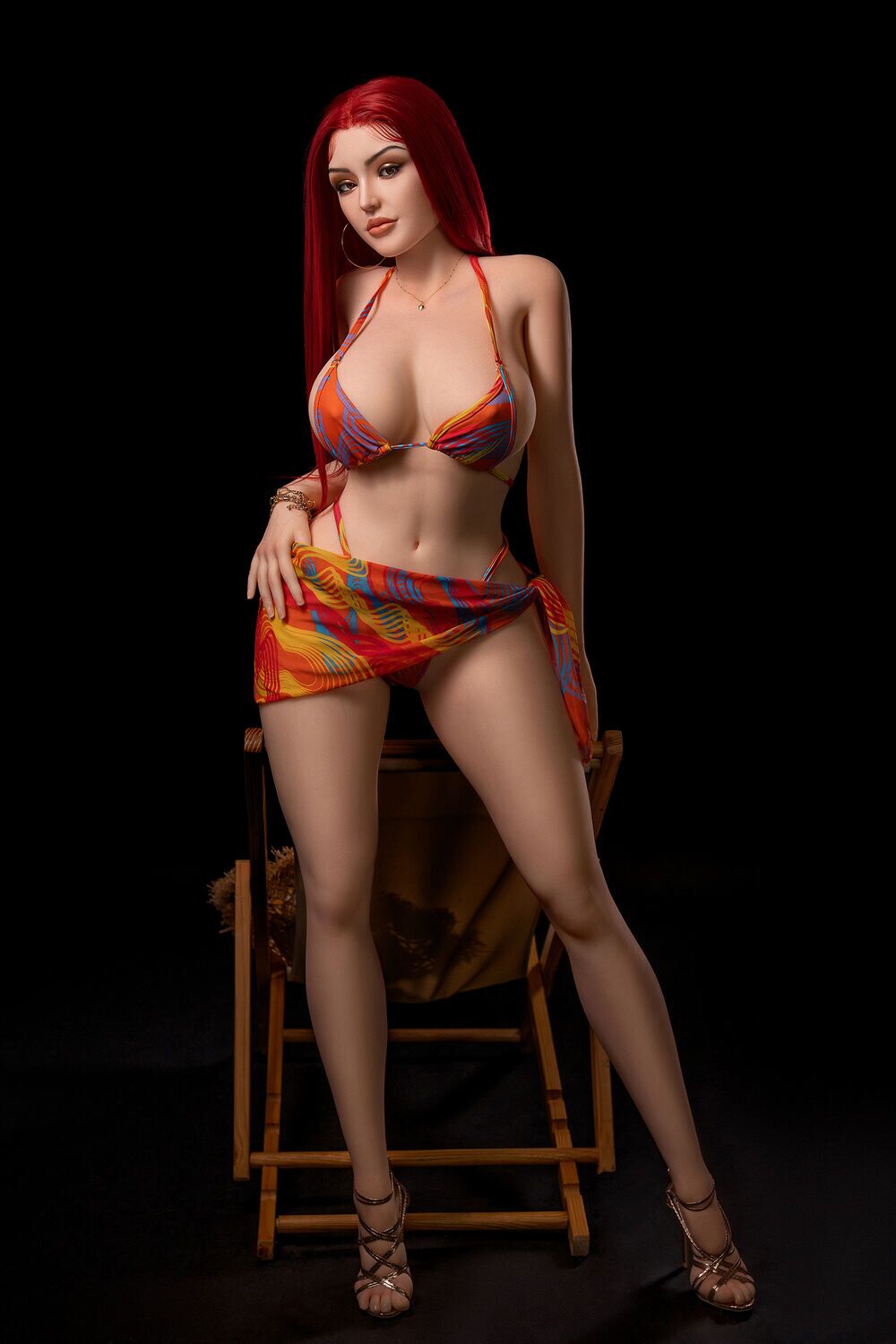 Rosretty 169cm/5ft7 D-cup Silicone Head Sex Doll - Emma Hood at rosemarydoll