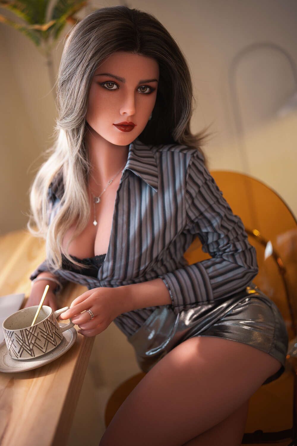 Rosretty 166cm/5ft5 C-Cup Silikon Kopf Sex Puppe - Phyllis Bernal bei rosemarydoll